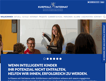 Tablet Screenshot of kurpfalz-internat.de